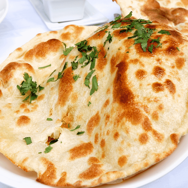 Garlic Naan Grilled Cheese