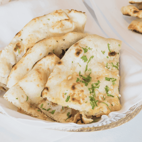 Garlic Naan Grilled Cheese