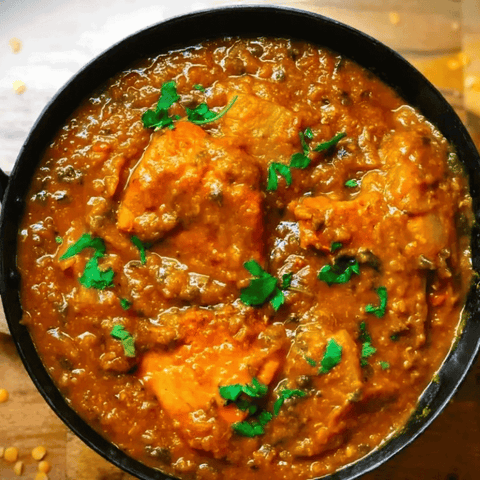 Chicken or Lamb Dhansak 