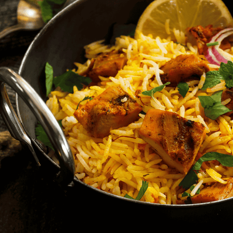 Tikka Biryani (Chicken/Lamb/Prawn) - Royal Indian Curry